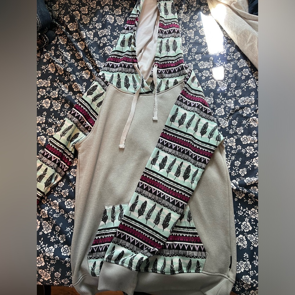 Feather hoodie